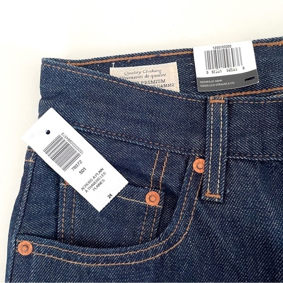 Levi's 501 Dark Wash Denim Long Jean from Aritzia - Picture 9 of 11